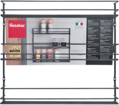 Repisa de 3 niveles de pared para especieros, aceite, vinagre y más, Pepito 3 línea Touch-Therm Lava en internet