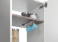 Colgador de utensilios para debajo de repisas o stands de cocina My-Hooks línea Polytherm Metallic en internet