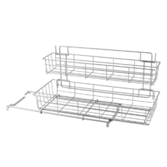 Estante deslizante de 2 niveles Limpio línea Polytherm Metallic