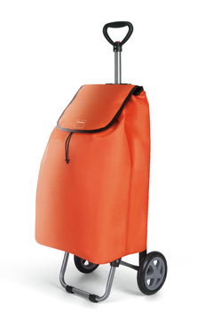 Carrito para compras con bolsa con capacidad grande Tulip naranja