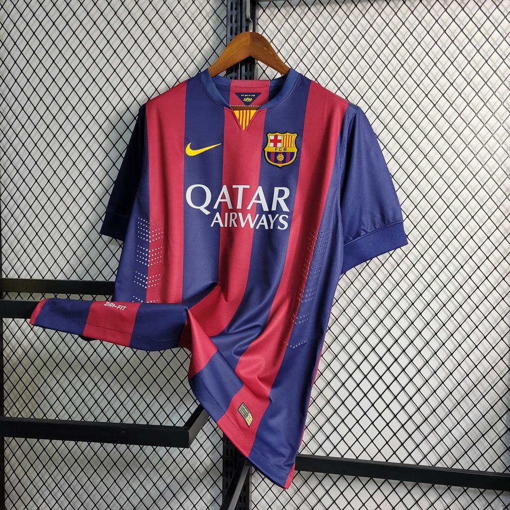 Camisa Retrô Barcelona 14/15 Neymar 11- Nike - Azul e Vermelho