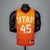 Camisa Utah Jazz - Nike Masculina 75th Anniversary - Laranja