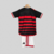 Kit Infantil do Flamengo Home 24/25 Torcedor Adidas Unissex - Vermelho e Preto