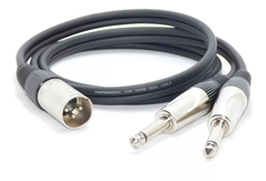 Cable Canon Xlr Macho Balanceado A 2 Plug 6,5mm Mono L Y R PREMIUM - comprar online