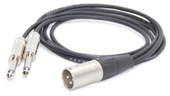 Cable Canon Xlr Macho BALANCEADO A 2 Plug 6,5mm Mono L Y R NEUTRIK REAN - comprar online