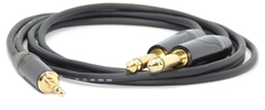 CABLE TRS 1/8 A DOS TS 1/4 99,99% LIBRE OXIGENO / BLINDADO / PREMIUM /GOLD - HAMC