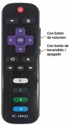 CONTROL REMOTO ROKU - SMART TV CALIDAD ORIGINAL