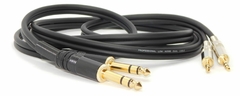 Cable 2 TRS 1/4" / Plug 6,5 A 2 TRS 1/8" / PLUG 3,5 GOLD PREMIUM en internet