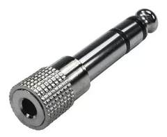 Adaptador Miniplug Hembra A Plug Stereo Macho Metalico - comprar online