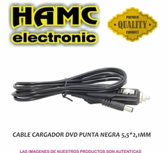 CABLE CARGADOR DVD PUNTA NEGRA 5,5*2,1MM - comprar online