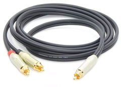 Juego Cable Rca A 2 Rca Amphenol Profesional Low Noise 1mts