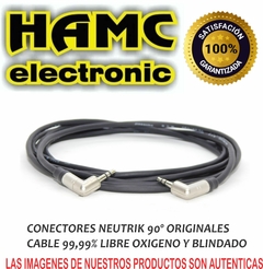 CABLE MINIPLUG A MINIPLUG 90º ESTEREO 99,99% LIBRE OXIGENO BLINDADO en internet