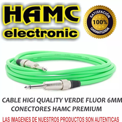 Imagen de Cable Plug Plug 3mts Instrumentos Musicales Colores Hamc
