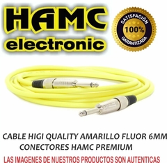 Imagen de Cable Plug Plug 3mts Instrumentos Musicales Colores Hamc