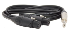 Cable Trs 1/4 A 2 Canon Xlr Hembra Low Noise Amphenol Hamc en internet