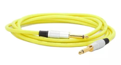 Cable Plug Plug GOLD Mono 1mts Instrumentos Musicales Fluor Hamc