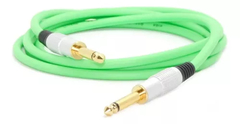 Cable Plug Plug GOLD Mono 1mts Instrumentos Musicales Fluor Hamc - HAMC
