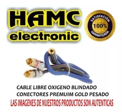 Cable Adaptador Mini Plug 3,5 Hembra Stereo A 2 Rca Macho L Y R Metalico - comprar online