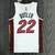 Jersey Miami Heat 75 Anos NBA Branca e Vermelha