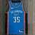 Jersey Oklahoma City Thunder Tradicional Azul e Branca