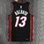 Jersey Miami Heat 75 Anos NBA Preta e Vermelha