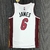 Jersey Miami Heat 75 Anos NBA Branca e Vermelha