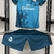 Kit Infantil Real Madrid Third Away 16/17 Retrô - Azul, Ideal para os pequenos torcedores do Real Madrid, Inspirado no uniforme de 2016/2017, Confeccionado com materiais de alta qualidade, Com design retrô e detalhes em azul, Perfeito para os jogos de fut