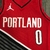 Jersey Portland Trail Blazers Vermelha e Preta