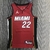 Jersey Miami Heat 75 Anos NBA Vermelha e Preta