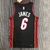 Jersey Miami Heat 75 Anos NBA Preta e Vermelha