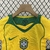 Kit Infantil Brasil Home 2004 Retrô - Amarelo, kit infantil retrô, camisa infantil retrô, camisa infantil amarela, kit infantil Brasil 2004, kit infantil amarelo, camisa retrô Brasil, kit infantil Brasil, camisa retrô infantil, kit infantil oficial, kit i