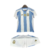 Kit Infantil Argentina Home 24/25 - Azul e Branco, ideal para os pequenos torcedores, confortável e estiloso, perfeito para os jogos da seleção, para os amantes de futebol, com as cores da Argentina, tamanho 24/25, camisa e calção, material de qualidade, 