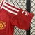 Kit infantil Manchester United Home 24/25, o presente perfeito para os pequenos torcedores - Com o kit infantil Manchester United Home 24/25, seu filho vai arrasar no estilo e no apoio ao time - Vista seu filho com orgulho de ser Red Devil com o kit infan