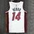 Jersey Miami Heat 75 Anos NBA Branca e Vermelha