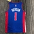 Jersey Detroit Pistons 75 Anos NBA Azul e Vermelha