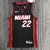 Jersey Miami Heat 75 Anos NBA Preta e Vermelha