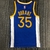 Jersey Golden State Warriors 75 Anos NBA Azul e Amarela