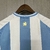 Kit Infantil Argentina Home 24/25 - Azul e Branco, ideal para os pequenos torcedores, confortável e estiloso, perfeito para os jogos da seleção, para os amantes de futebol, com as cores da Argentina, tamanho 24/25, camisa e calção, material de qualidade, 