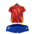 Kit Infantil Espanha Home 24/25 - Vermelho, kit infantil, Espanha, home, vermelho, uniforme infantil, seleção espanhola, futebol, camisa infantil, tamanho 24/25, crianças, esportes, campeonato, mundial, torcedor mirim.