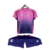 Kit Infantil Alemanha Away 24/25 - Rosa e Roxo, o presente perfeito para os pequenos torcedores, com design moderno e cores vibrantes, inspirado na seleção alemã de futebol, ideal para vestir na hora de torcer, confortável e resistente para as brincadeira