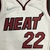 Jersey Miami Heat 75 Anos NBA Branca e Vermelha