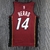 Jersey Miami Heat 75 Anos NBA Vermelha e Preta