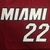 Jersey Miami Heat 75 Anos NBA Vermelha e Preta