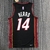 Jersey Miami Heat 75 Anos NBA Preta e Vermelha