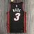 Jersey Miami Heat 75 Anos NBA Preta e Vermelha