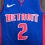 Jersey Detroit Pistons 75 Anos NBA Azul e Vermelha