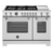 Fogão Bertazzoni Á Gás Master 6 Queimadores 122cm 2 Fornos Elétricos Com Grill De Mesa Inox MAS486BTFGMXTLP