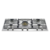 Cooktop A gás Bertazzoni Professional Aço Inox 5 Bocas 89cm PM36 500 X