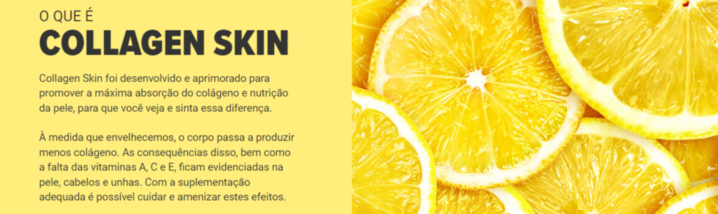 Collagen Skin Limão-siciliano - com ácido hialurônico - Essential