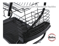 Escurridor Hudson 2 pisos Negro - comprar online